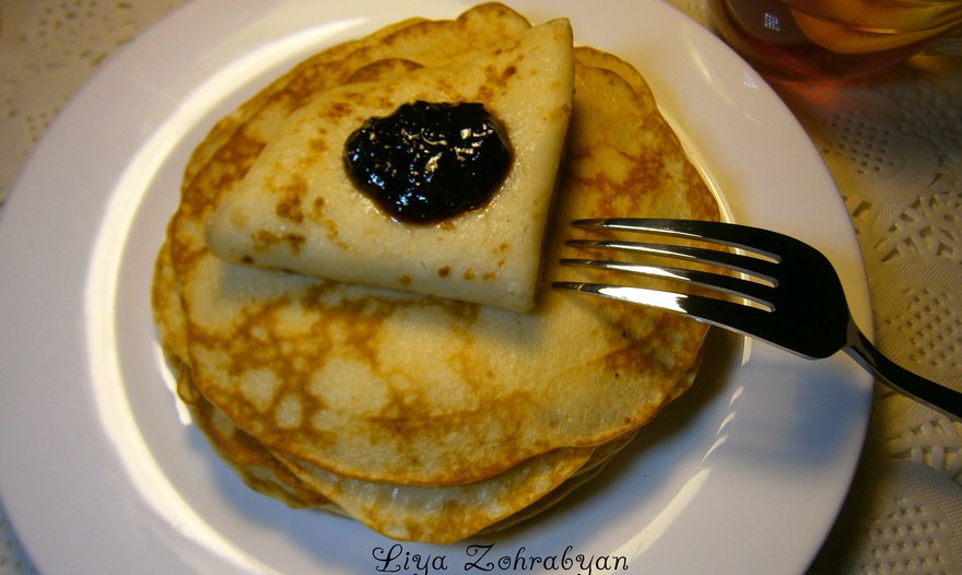 Блинчики капустные с сыром