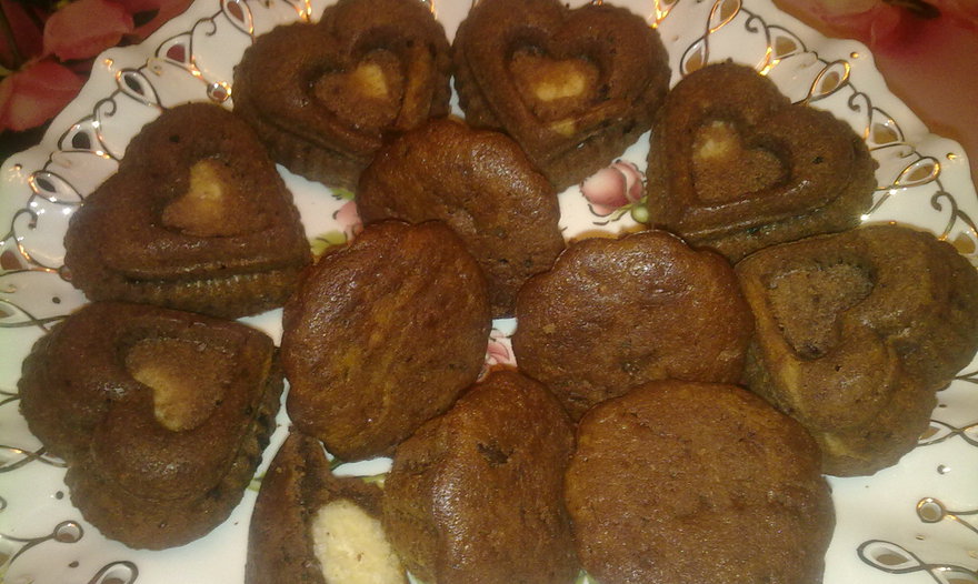 Шоколадные маффины с сюрпризом