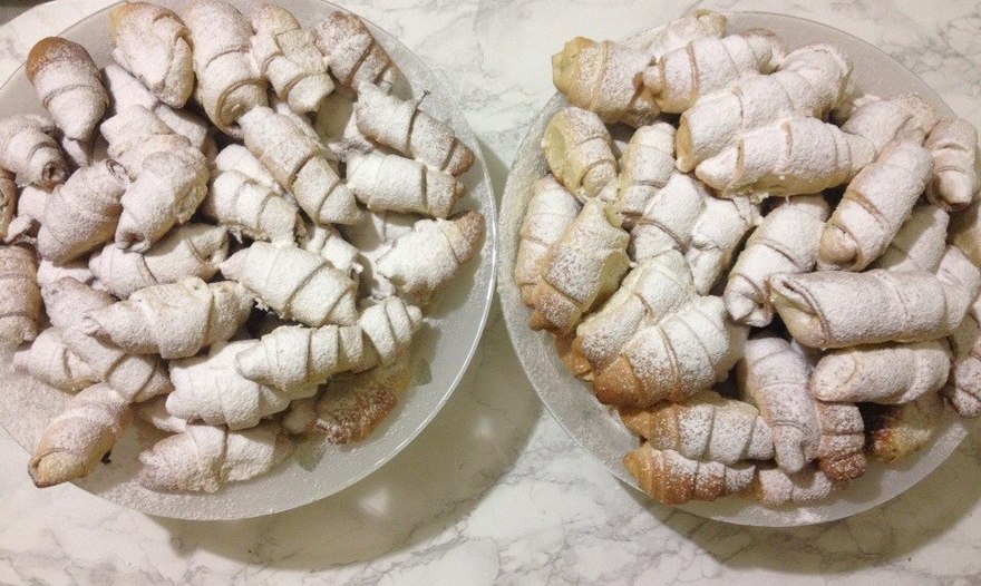 Пошаговый рецепт рогаликов с повидлом