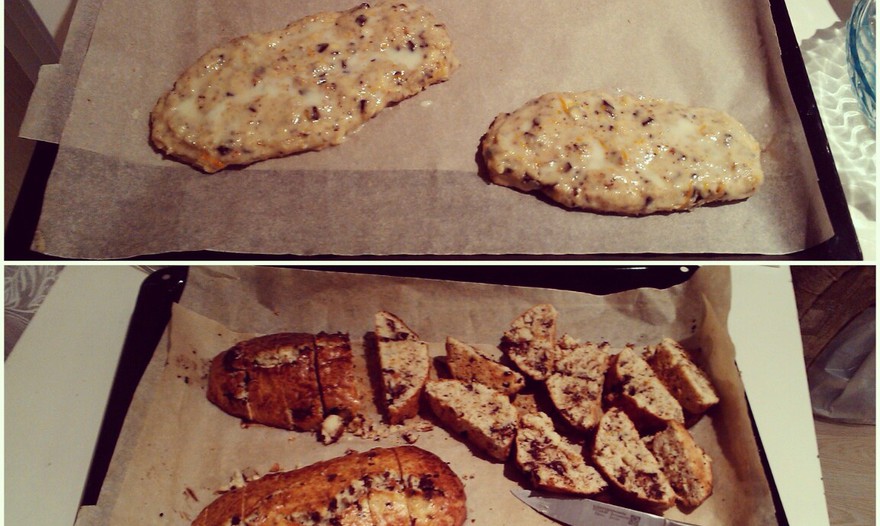 "Бискотти" (с шоколадом и миндалем) от Юлии Высоцкой