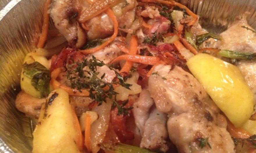 Кролик в белом вине