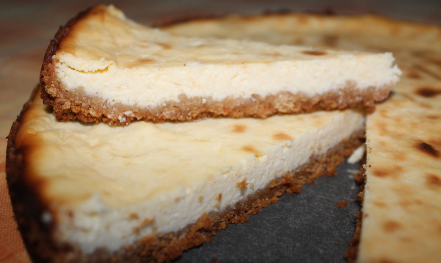 Чизкейк на рикотте с заварным кремом
