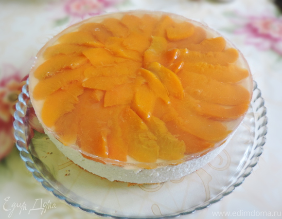 Творожно-персиковый торт "Нежность"