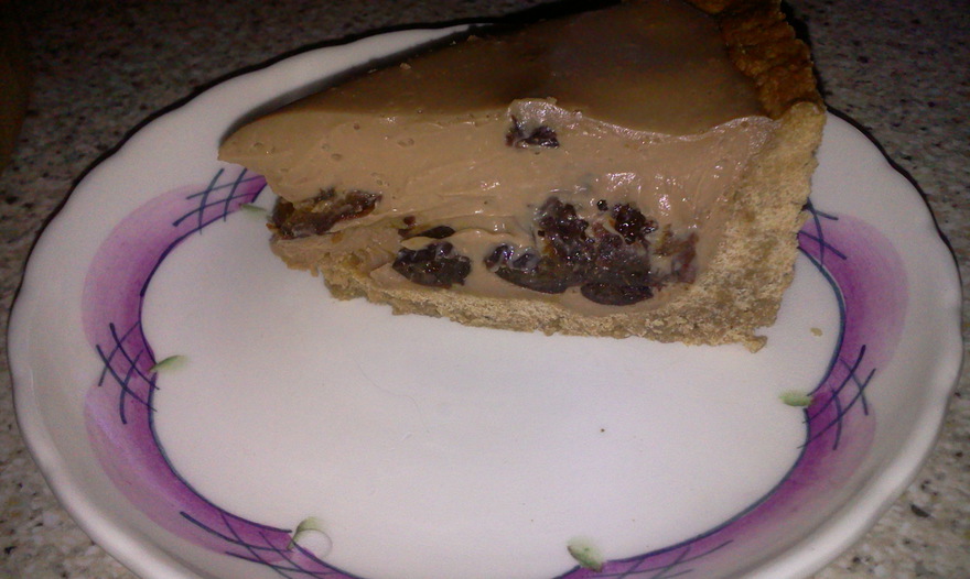 Тарт с черносливом и нежнейшим шоколадным ганашем