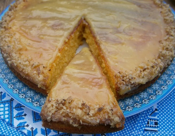 Кабачково-морковный пирог с лимонным кремом