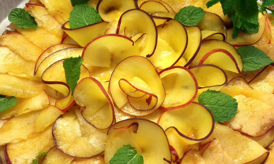 Итальянский пирог с персиками 