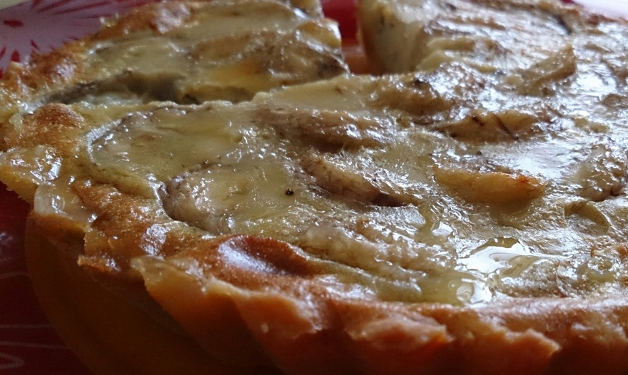 Заливной банановый тарт