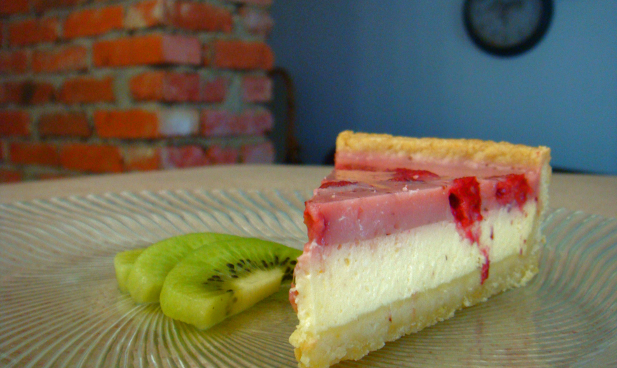 Ванильный чизкейк с голубикой