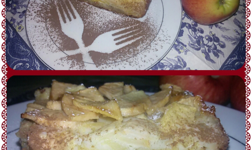 Французский яблочный пирог (Gâteau invisible aux pommes)
