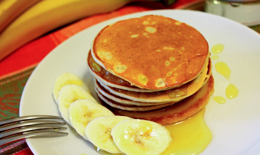 Тонкие банановые панкейки