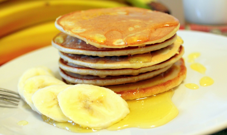 Тонкие банановые панкейки