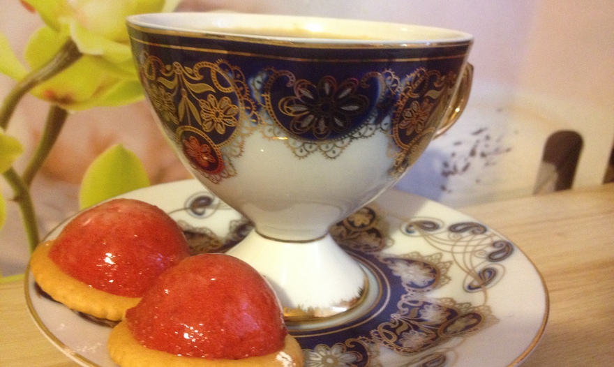 Клубничный рахат-лукум