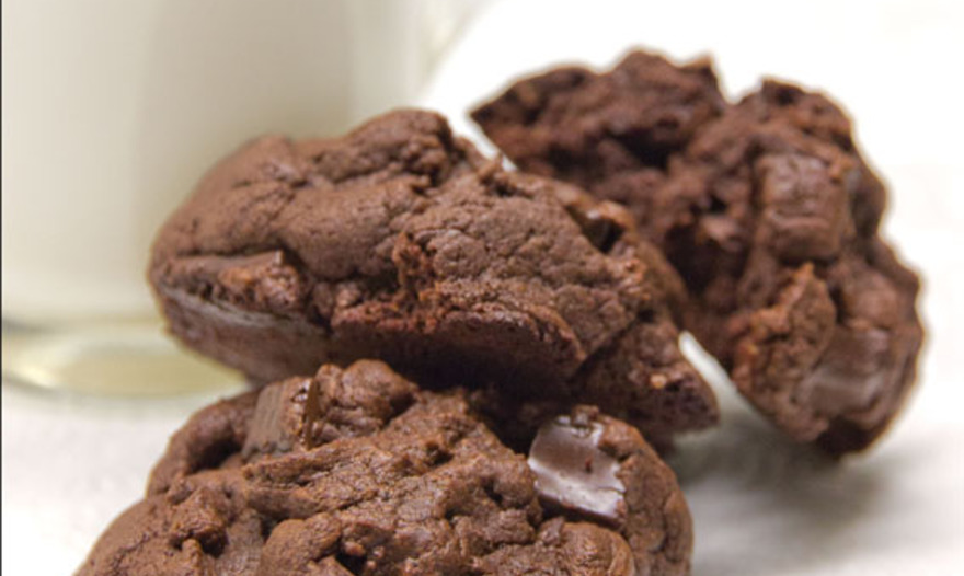 Печенье с горьким шоколадом