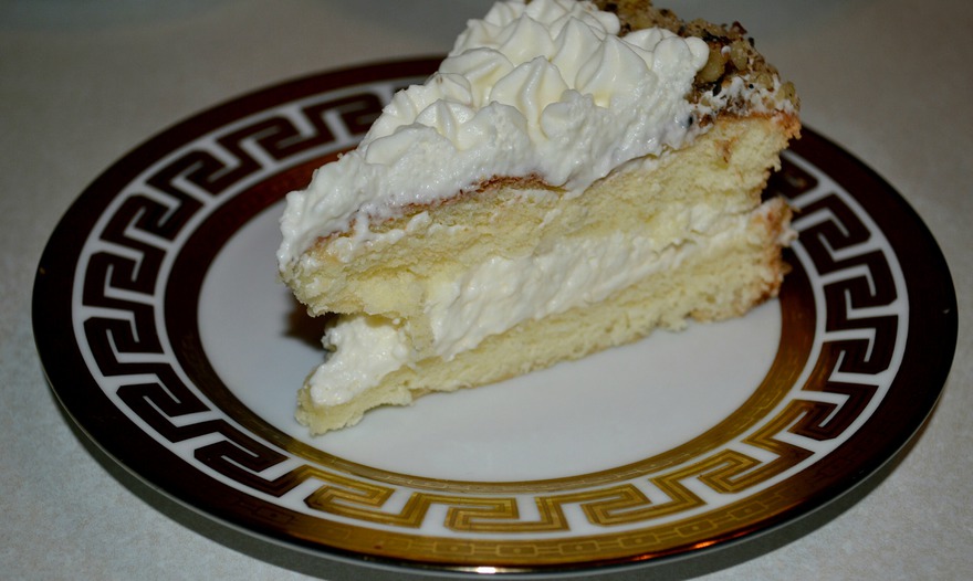 Бисквит со сливочным кремом 