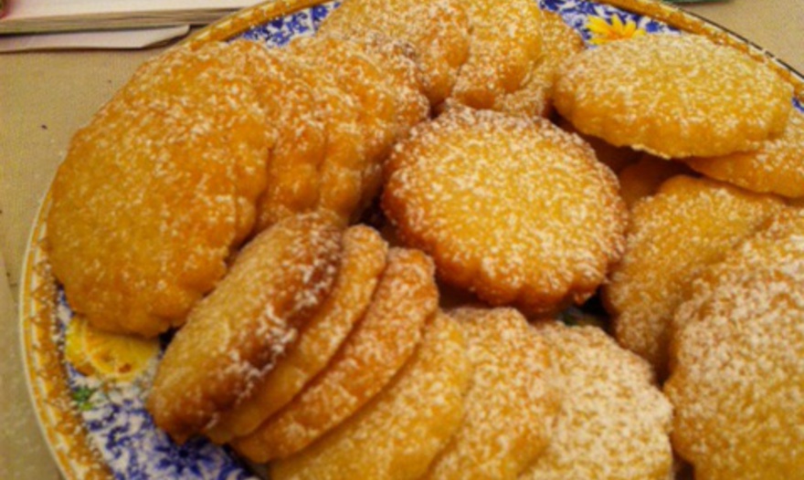 Печенье с малиновым джемом