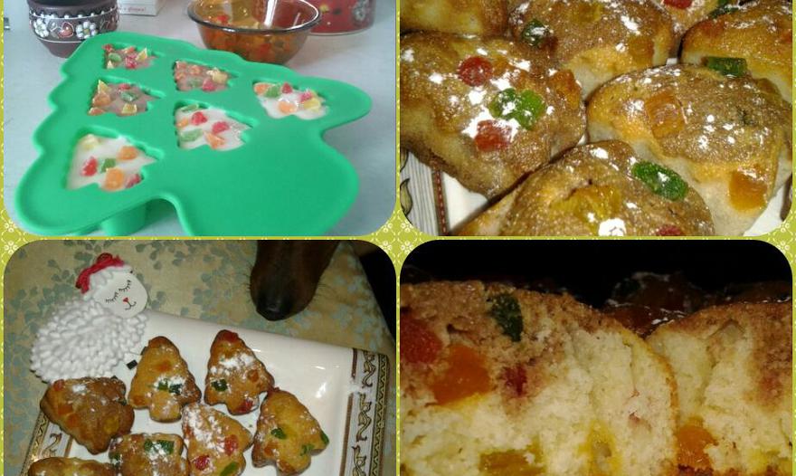 Новогодние маффины из манки