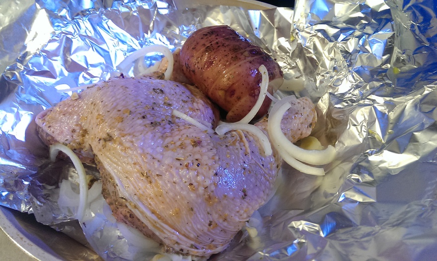 Запеченная курица «Котопуло клефтико» (Κλέφτικο)