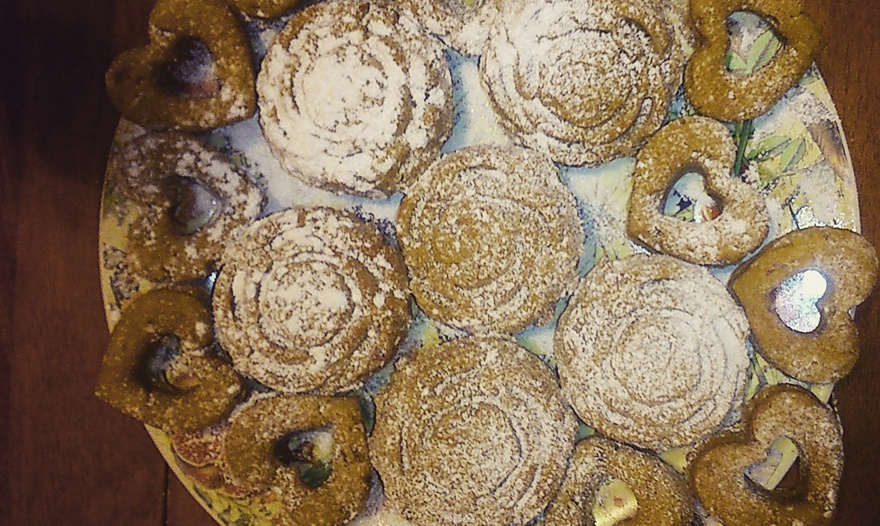 Яблочные кексы с курагой