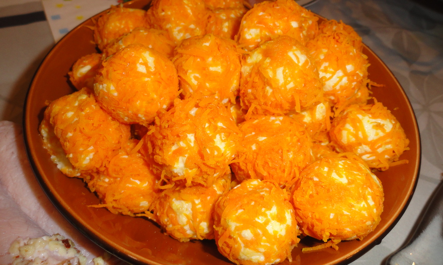 Закуска "Сырные мандаринки"