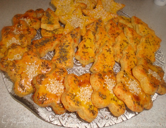 Сырное печенье с кайенским перцем