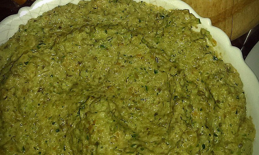 Риет из кабачков с грибами