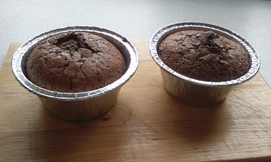 Шоколадный фондан с жидкой начинкой