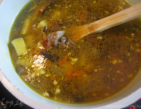 Грибной суп-карри