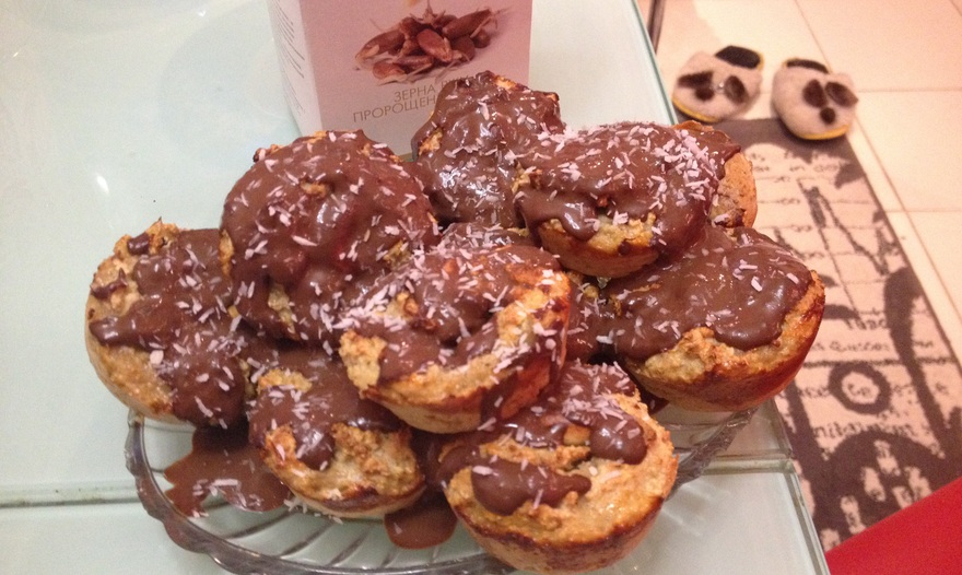 Овсяные булочки с бананом