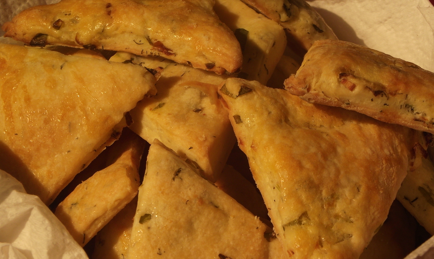 Слойки с зеленью