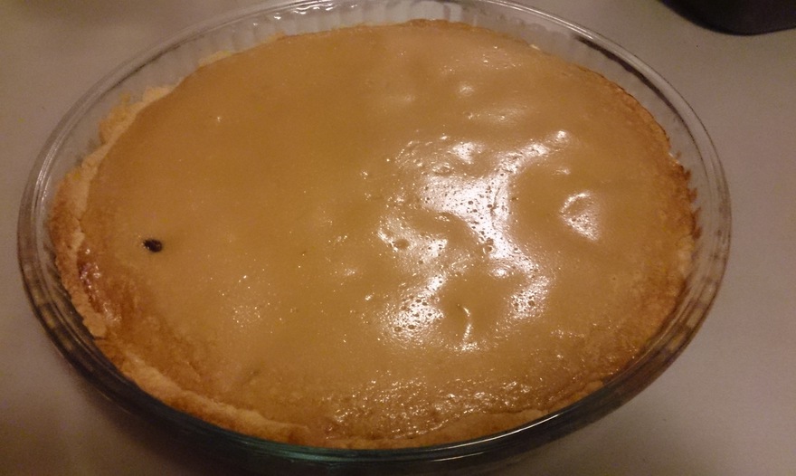 Творожно-карамельный пирог с черносливом