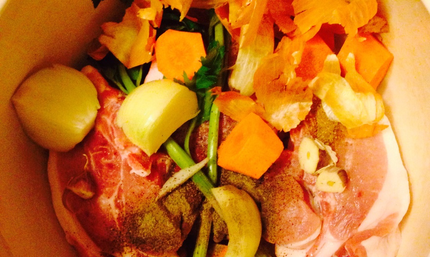 Свиная грудинка в легкой вишневой глазури