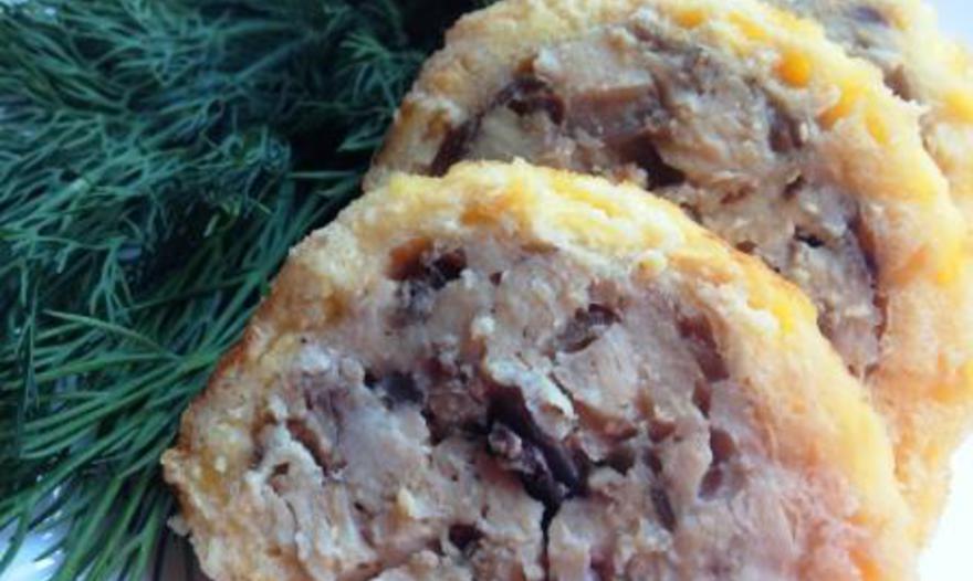 Очень вкусный куриный рулет