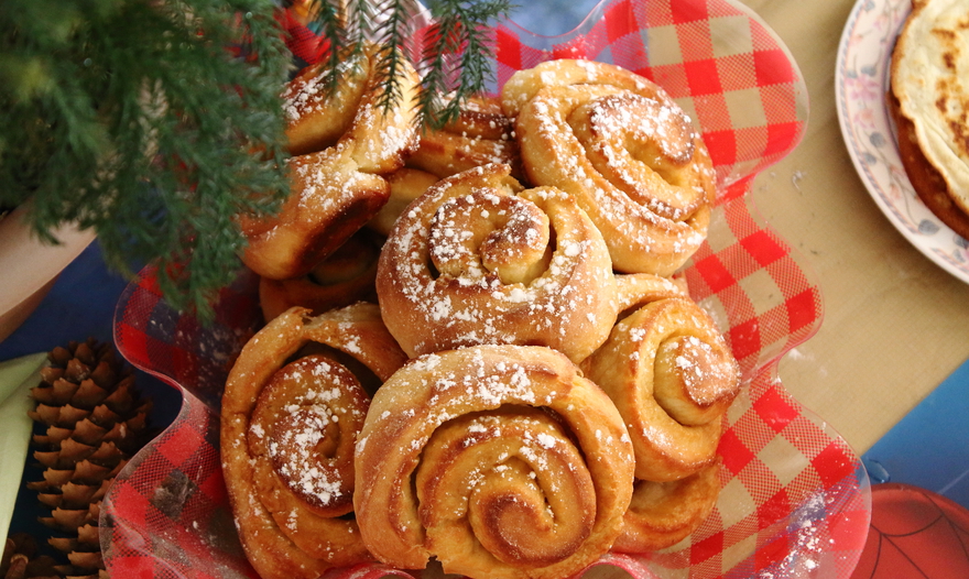 Булочки с карамелью