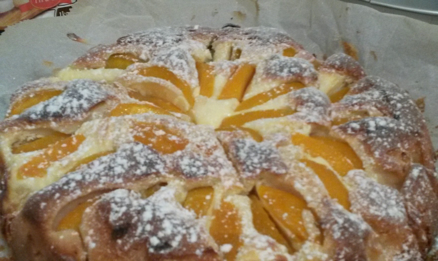 Домашний пирог "Творожно-персиковое блаженство"