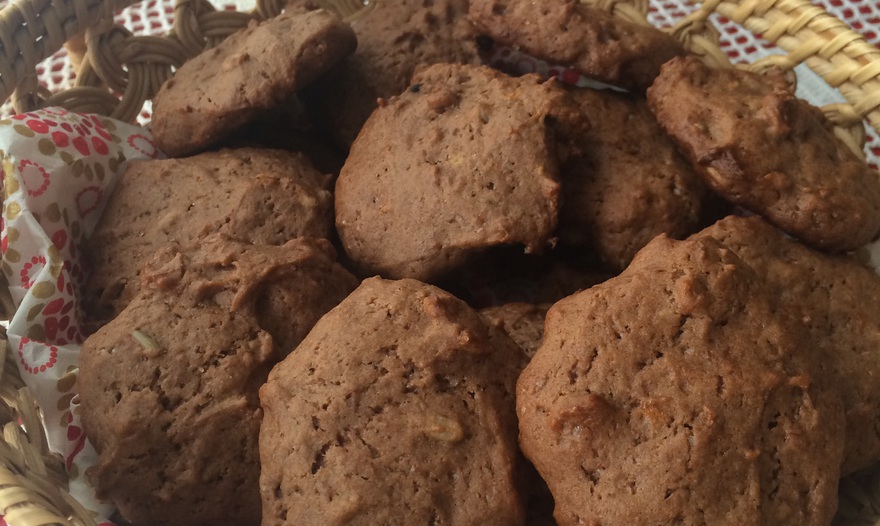 Мягкое банановое печенье с семечками