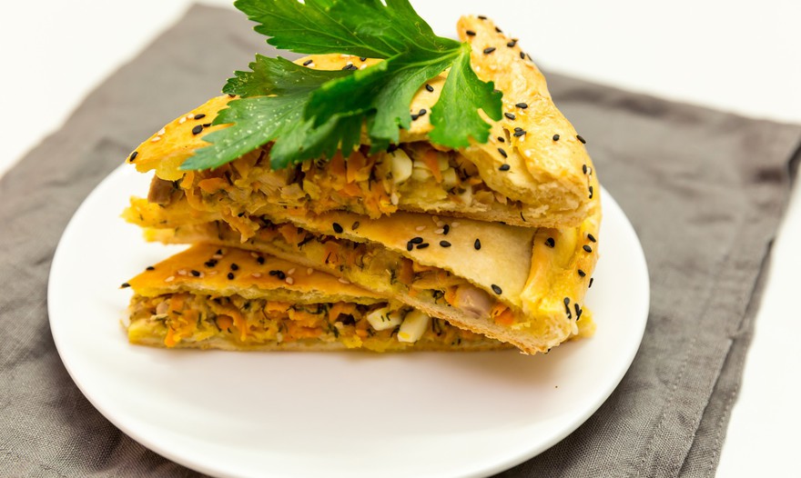 Пирог с рыбной начинкой