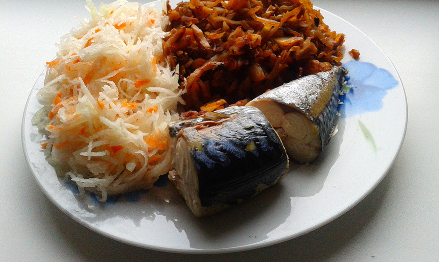 рыба под польским соусом