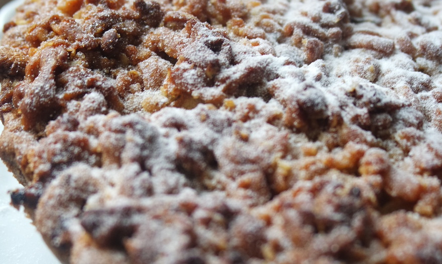 Хрустящий тыквенный пирог с яблоками