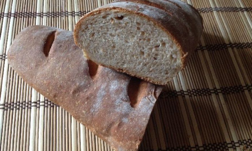 Батон цельнозерновой с отрубями