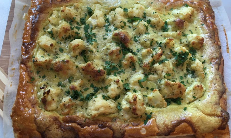 Тарт с цветной капустой