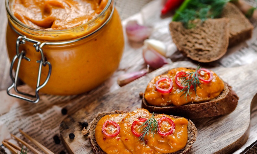 Кабачковая икра, запеченная в рукаве