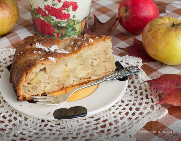 Бретонский яблочный пирог на сидре