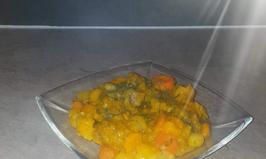 Рагу с мясными шариками