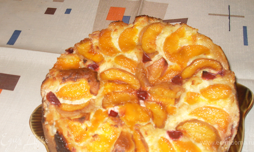 Домашний пирог "Творожно-персиковое блаженство"