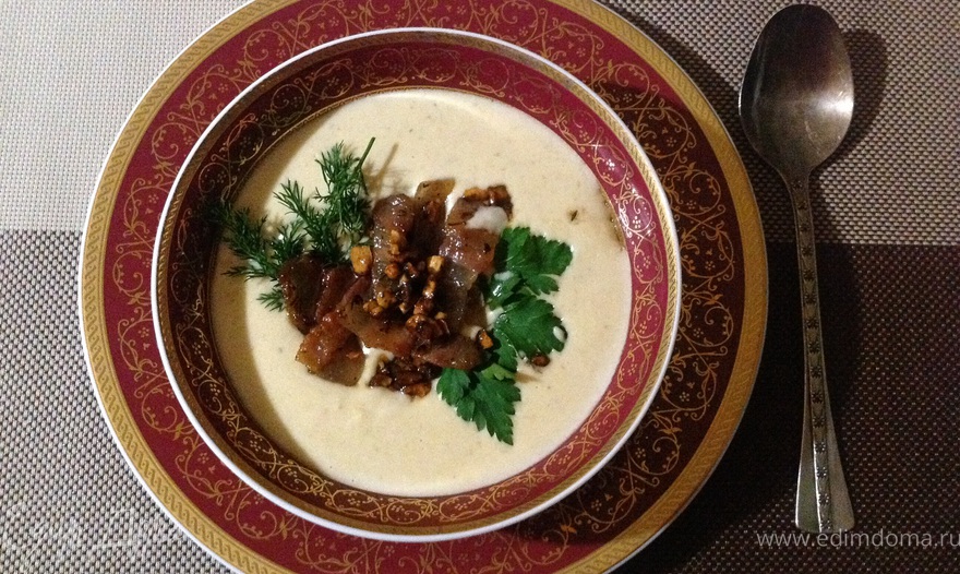 Сырный суп с грудинкой