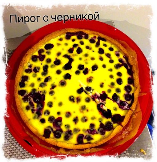 Ванильный чизкейк с голубикой