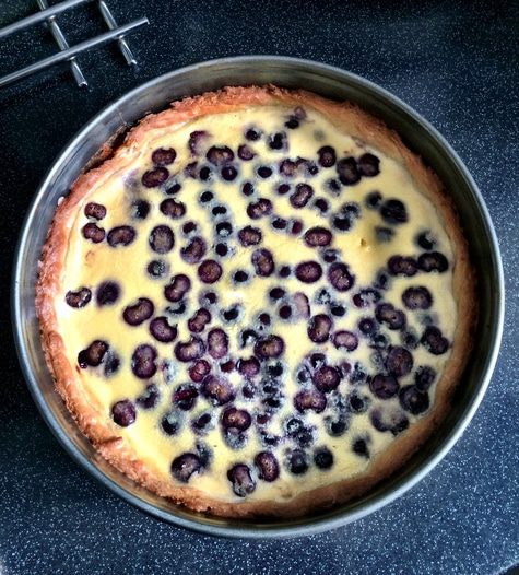 Ванильный чизкейк с голубикой