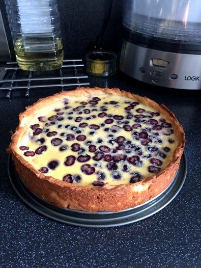 Ванильный чизкейк с голубикой