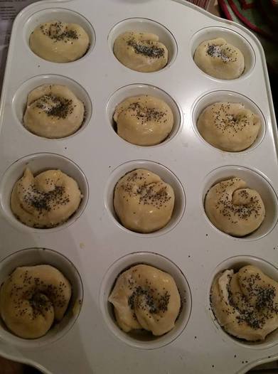 Сливочные булочки с маком (на маскарпоне)