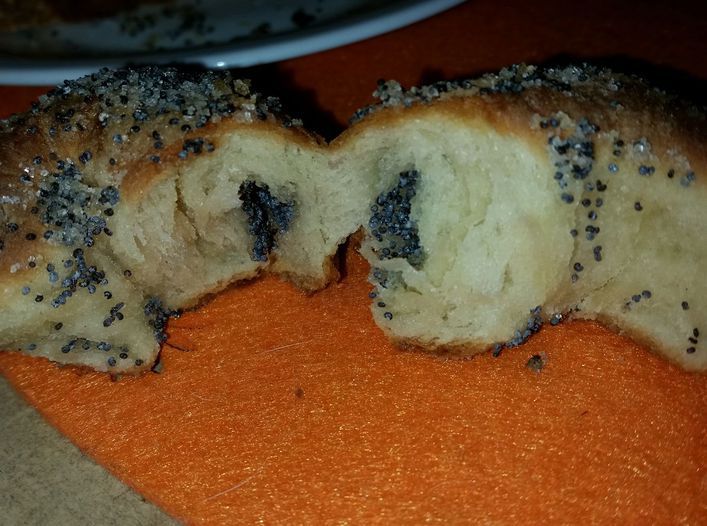 Сливочные булочки с маком (на маскарпоне)